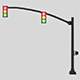 Traffic Lights Set Low-poly - 3DOcean Item for Sale