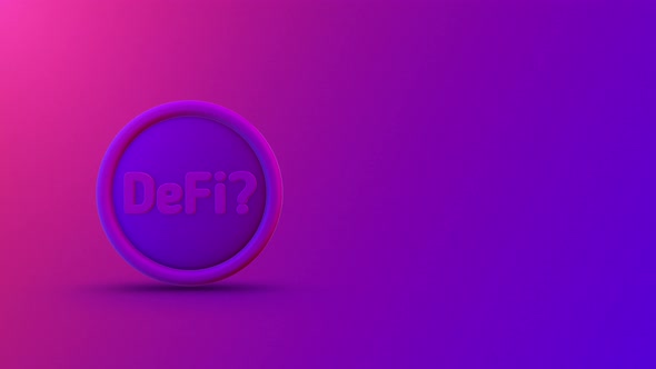 What is Defi  Coin Looping Background 4K