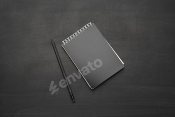 Top view spiral notebook