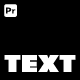 Text Animation | Premiere Pro - VideoHive Item for Sale