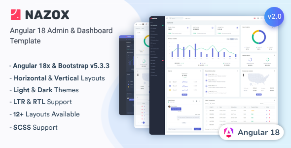 Nazox - Angular 18 Admin & Dashboard Template