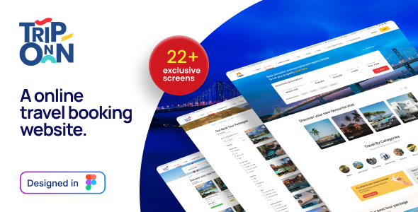 Tripon | Travel & Tour Website Figma Design Template