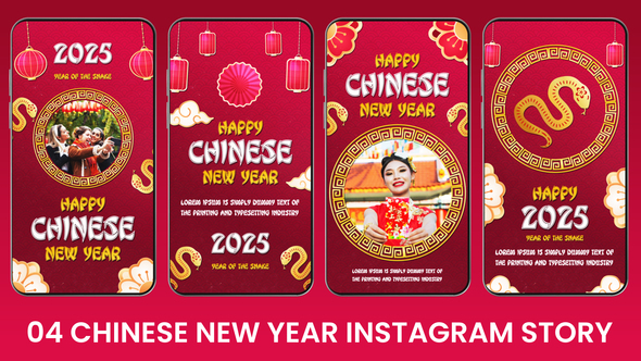 Elegant Chinese New Year Instagram Stories Pack