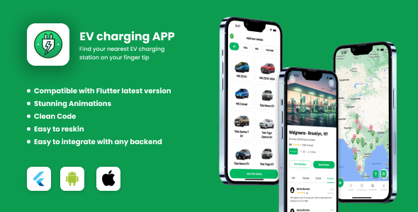 EV Charging Station Finder | Flutter UI KIT