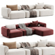 Melody sections sofa - 3DOcean Item for Sale