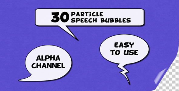 Particle Speech Bubbles