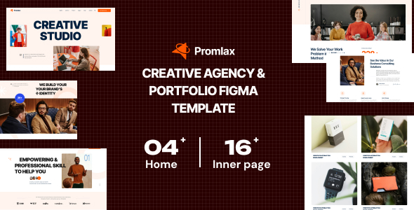 Promlax – Creative & Digital Agency Figma template