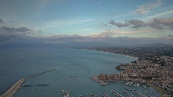 castellammare del golfo coast sicily italy port harbour