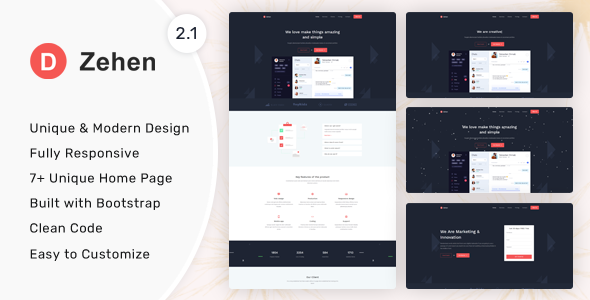 Zehen - Bootstrap 5 Landing Page Template