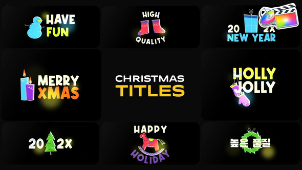 Christmas Titles for FCPX alt