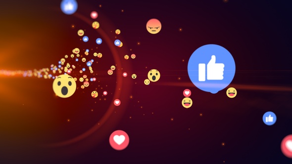 Generic Facebook Emotion Icons Flying V3