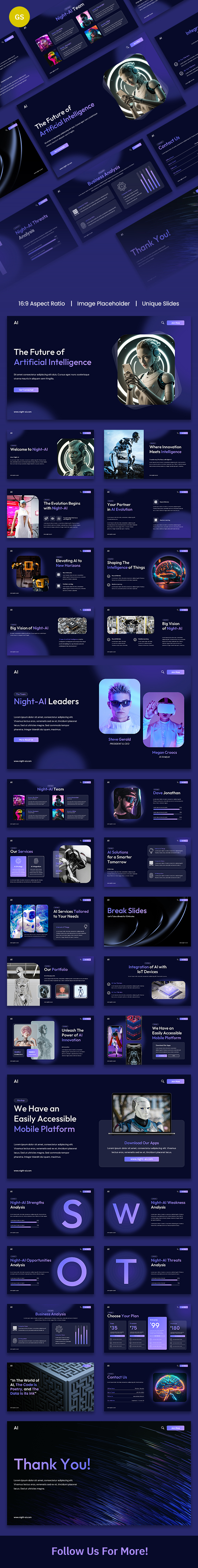 Night-AI - Artificial Intelligence AI Presentation Template