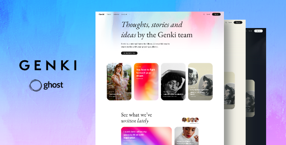 Genki - Magazine Ghost Blog Theme