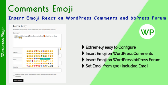 Comments Emoji - Insert Emoji React on WordPress Comments and bbPress Forum