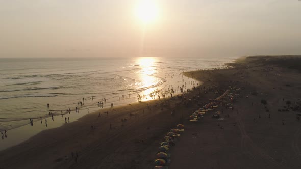 Sandy Beach Near the Ocean Yogyakarta