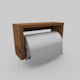 Wooden kitchen roll holders - 3DOcean Item for Sale