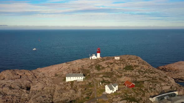 Coastal Lighthouse, Lindesnes Lighthouse Is a Coastal Lighthouse at the Southernmost Tip of Norway