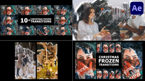 Christmas Frozen Transitions | After Effects alt
