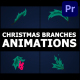 Christmas Branches Animations | Premiere Pro MOGRT - VideoHive Item for Sale