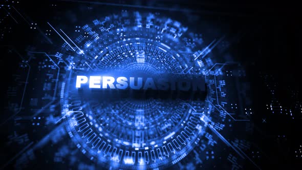 Persuasion Word On Digital Background 4K