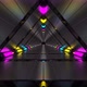 Triangle Loop Tunnel With Neon Colors - VideoHive Item for Sale