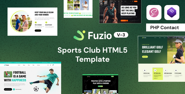 Fuzio - Sports Club Bootstrap Template