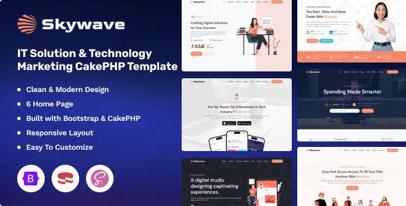 Skywave - IT Solution & Technology Marketing CakePHP Template