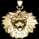 LION FACE GOLD PENDANT 3D PRINTABLE MODEL - 3DOcean Item for Sale