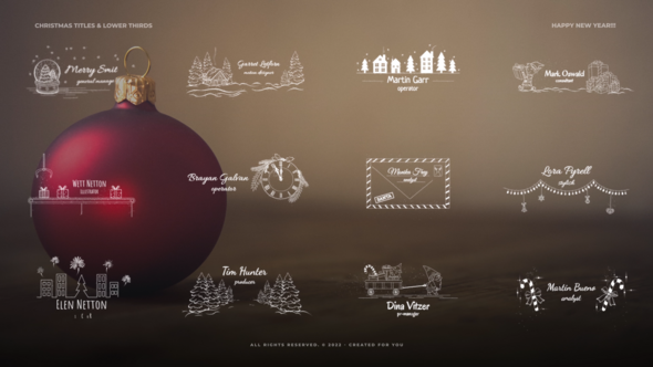 Christmas Lower Thirds | Premiere Pro