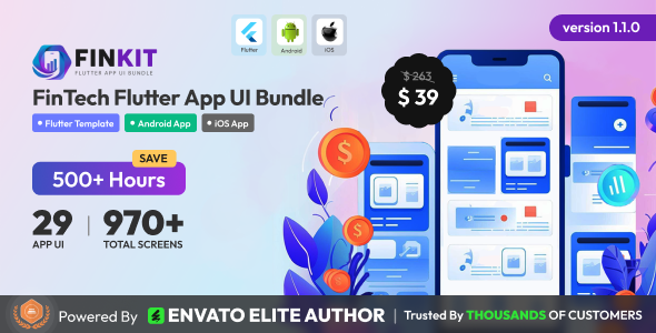 FinKit - FinTech Flutter App UI Bundle