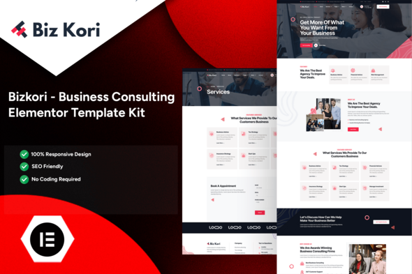 Bizkori - Business Consulting Elementor Pro Template Kit