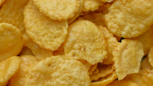 Cornflakes Rotating Close Up Top View