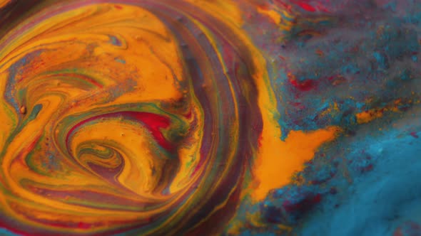 Acrylic Paint Mix Marble Abstract Liquid Art Pattern