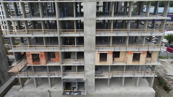 Aerial View of Construction Site