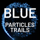 Vertical Blue Particles Trails - VideoHive Item for Sale