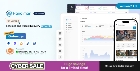 Handiman - On Demand Services and Parcel Delivery Platform