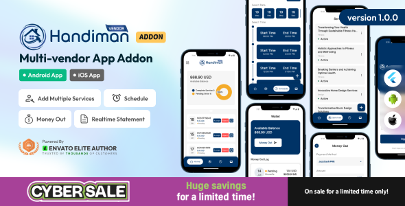 Handiman Multi-Vendor App Addon