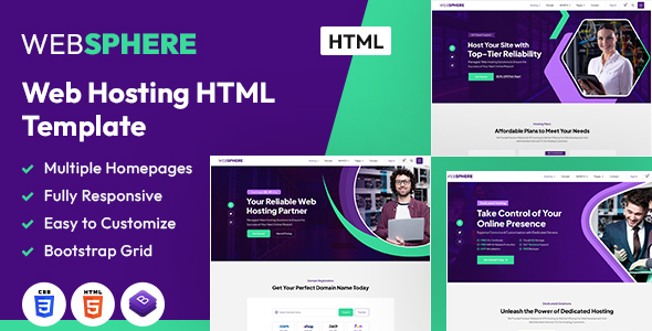 WebSphere | Web Hosting HTML Template – 0 Sold!