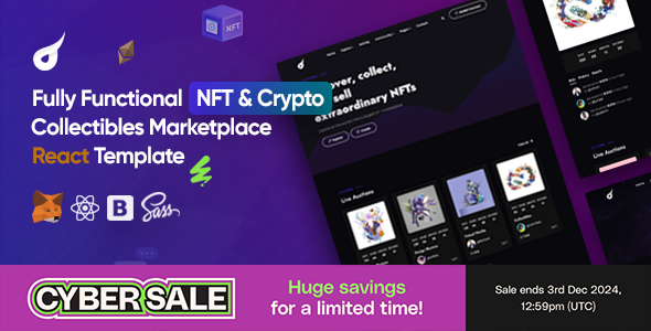 NFT Marketplace React Template - Netstorm