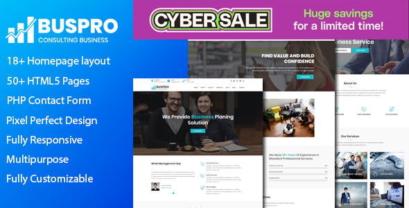 Buspro - Consulting Business HTML Template