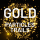 Vertical Gold Snow Particles Trails - VideoHive Item for Sale