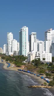 The Cartagena Colombia Aerial Vertical View