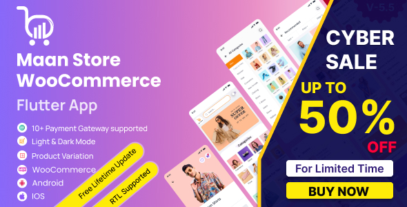 MaanStore - Flutter eCommerce Full App ( Android & iOS )