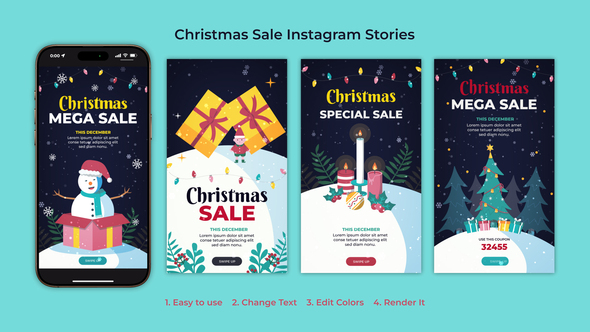 Christmas Sale Instagram Stories