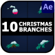 Christmas Branches With Snow Animations | After Effects - VideoHive Item for Sale