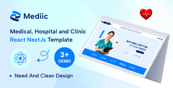 Mediic – Medical, Hospital and Clinic React JS Template – 0 Sold!