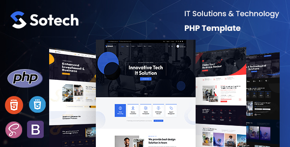 Sotech – Technology & IT Solutions PHP Template – 0 Sold!