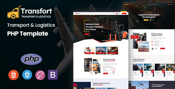 Transfort – Transport & Logistics PHP Template – 0 Sold!