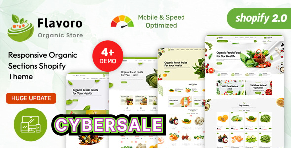 Flavoro - Organic Store & Food Shopify 2.0 Theme