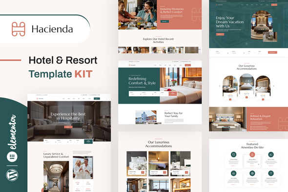 Hacienda - Hotel & Resort Elementor Template Kit